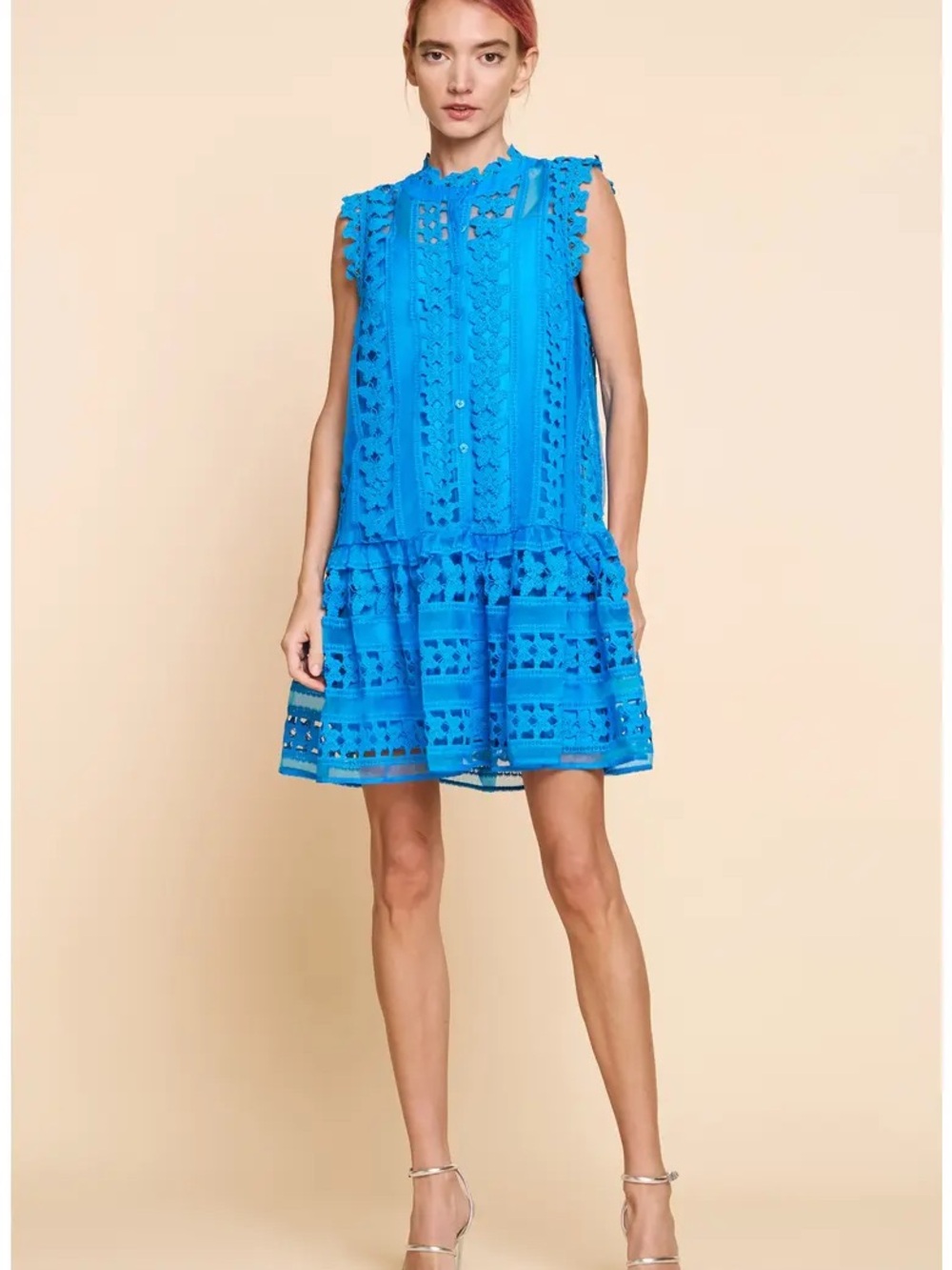 NWT CIEBON Cara Butterfly Lace Shift Dress